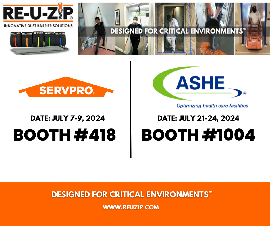 RE-U-ZIP® to Showcase It’s Industry-Leading Dust Barrier Solutions at the SERVPRO 55th Annual National Convention and ASHE 2024