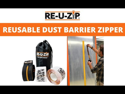 RE-U-ZIP® REUSABLE MAGNETIC ENTRY STRIP™ + DUST BARRIER ZIPPER | STARTER KIT