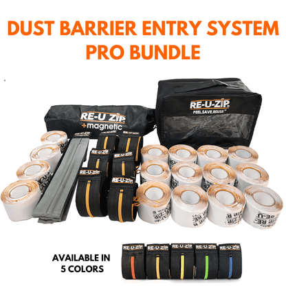 RE-U-ZIP INNOVATIVE DUST BARRIER SOLUTIONS Construction RE-U-ZIP™ Dust Barrier Entry System | Pro Bundle