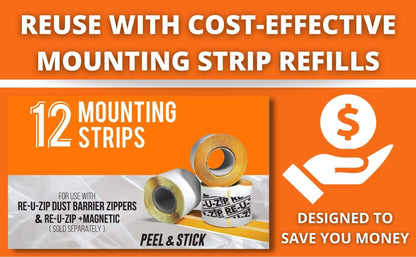 RE-U-ZIP INNOVATIVE DUST BARRIER SOLUTIONS Construction RE-U-ZIP™ Dust Barrier Entry System | Starter Kit