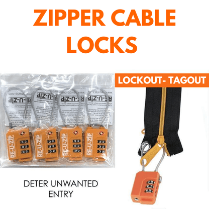 RE-U-ZIP INNOVATIVE DUST BARRIER SOLUTIONS Construction RE-U-ZIP™ DUST BARRIER ZIPPER CABLE LOCK